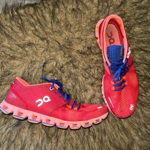 ON Women's Cloud X Running Sneaker Shoes, Red/Flash